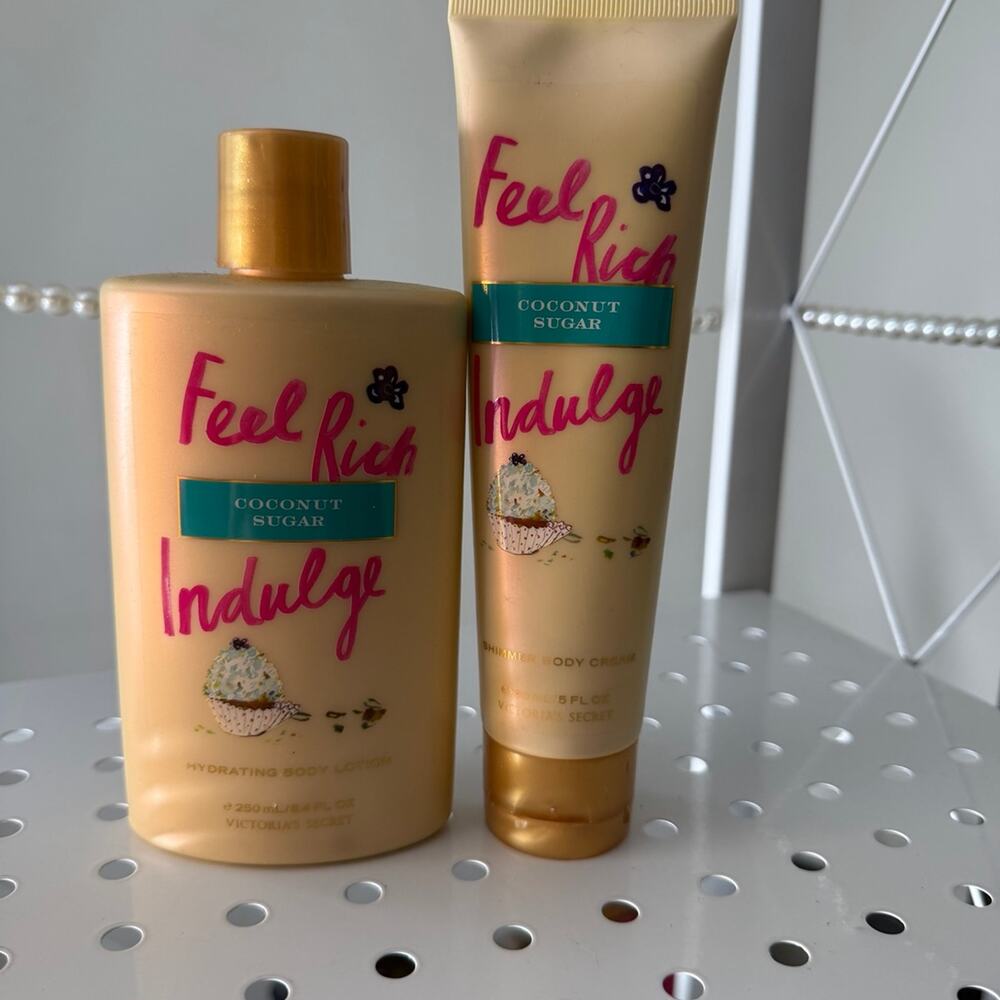 Victoria Secret Feel Rich Indulge body lotion body cream rare New set 2